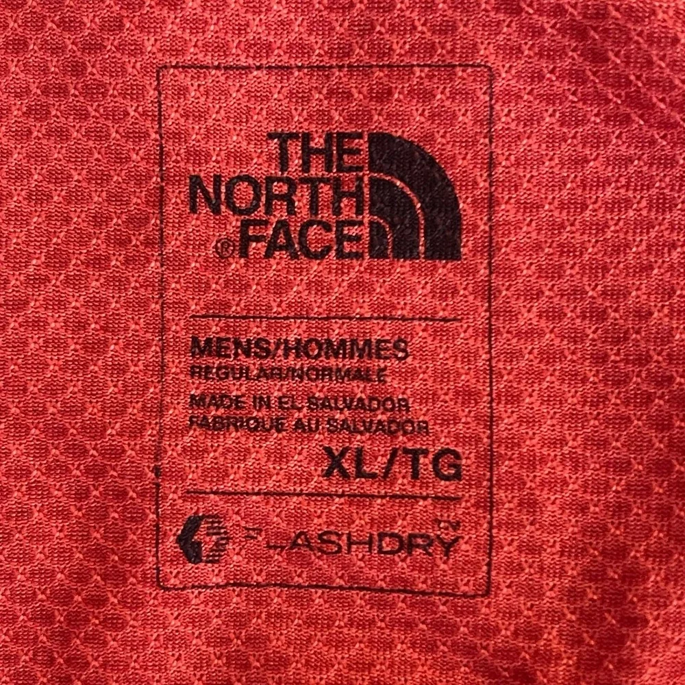 The North Face Men's Red Reactor Mesh V-Neck FlashDry Training T-Shirt Size XL